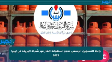 رابط التسجيل الرسمي لحجز أسطوانة الغاز عبر شركة البريقة في ليبيا 2025